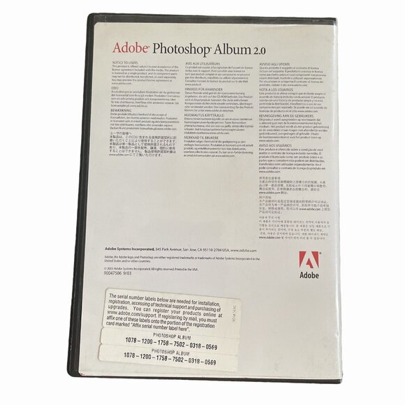 Adobe Photoshop Album 2.0 Open Box Organize Edit Share Your Photos Complete - Picture 2 of 3
